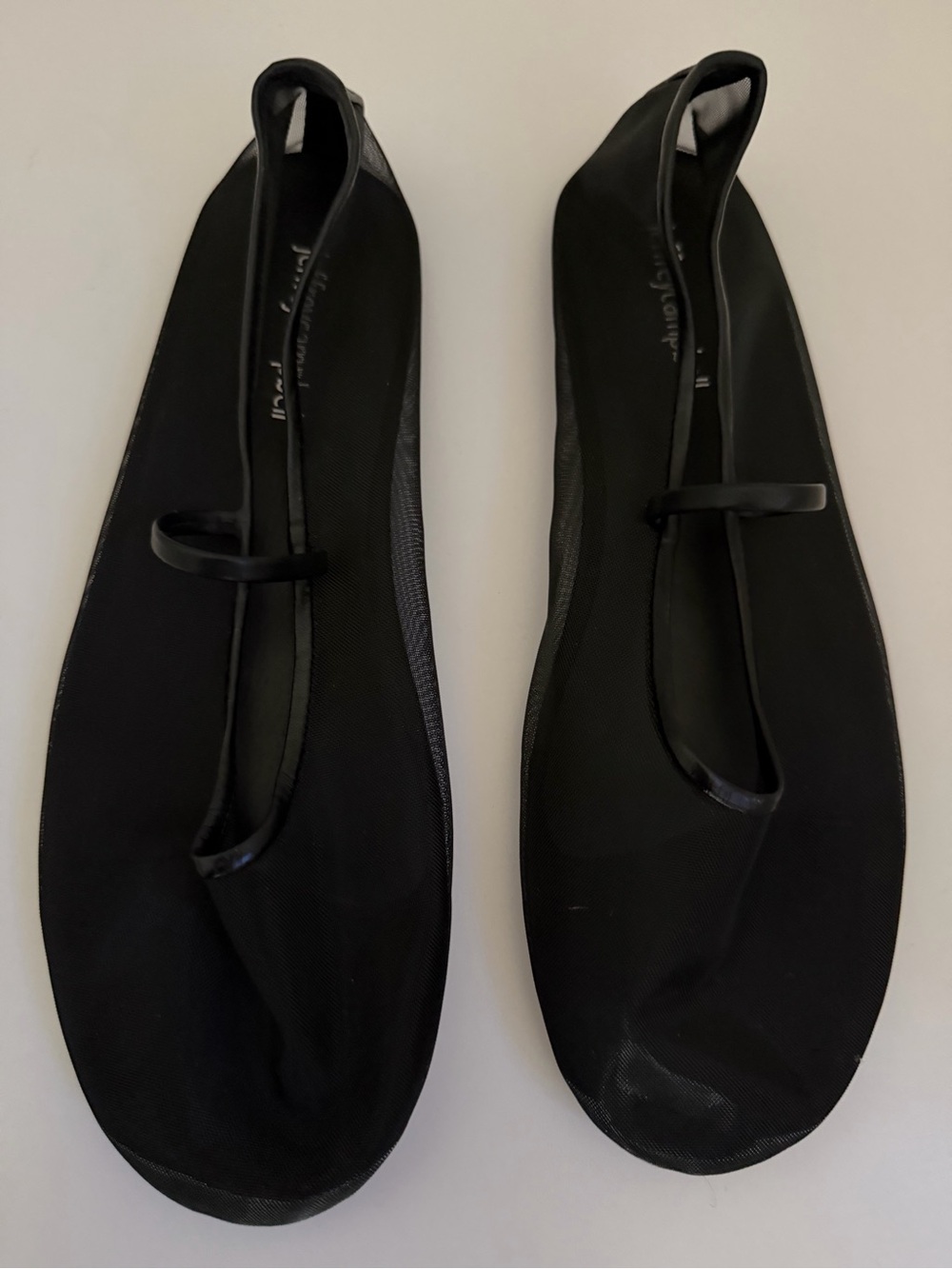 Jeffrey Campbell Black Mesh Flats